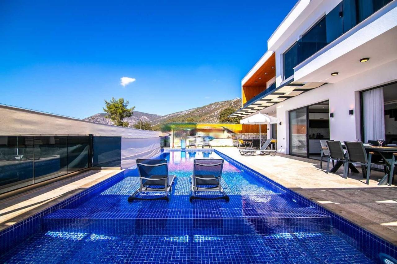 Villa Lycian-Kalkan 3 Bedroom-2 Jakuzzies-Sauna-Turkish Hamam-Huge Private Pool And Lovely Garden Kaş Eksteriør billede